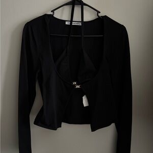 NEVER WORN Alexander Wang Black Long Sleeve Top